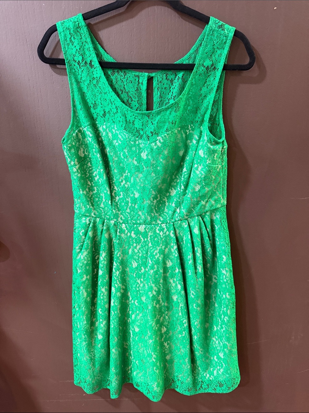 Betsey Johnson Emerald Green Lace Dress